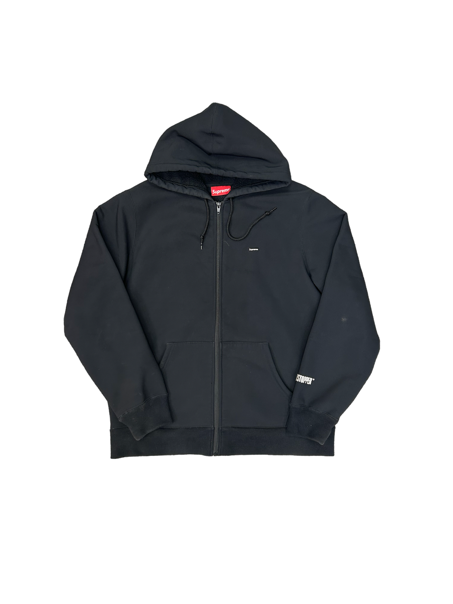 Supreme windstopper zip outlet up hooded sweatshirt