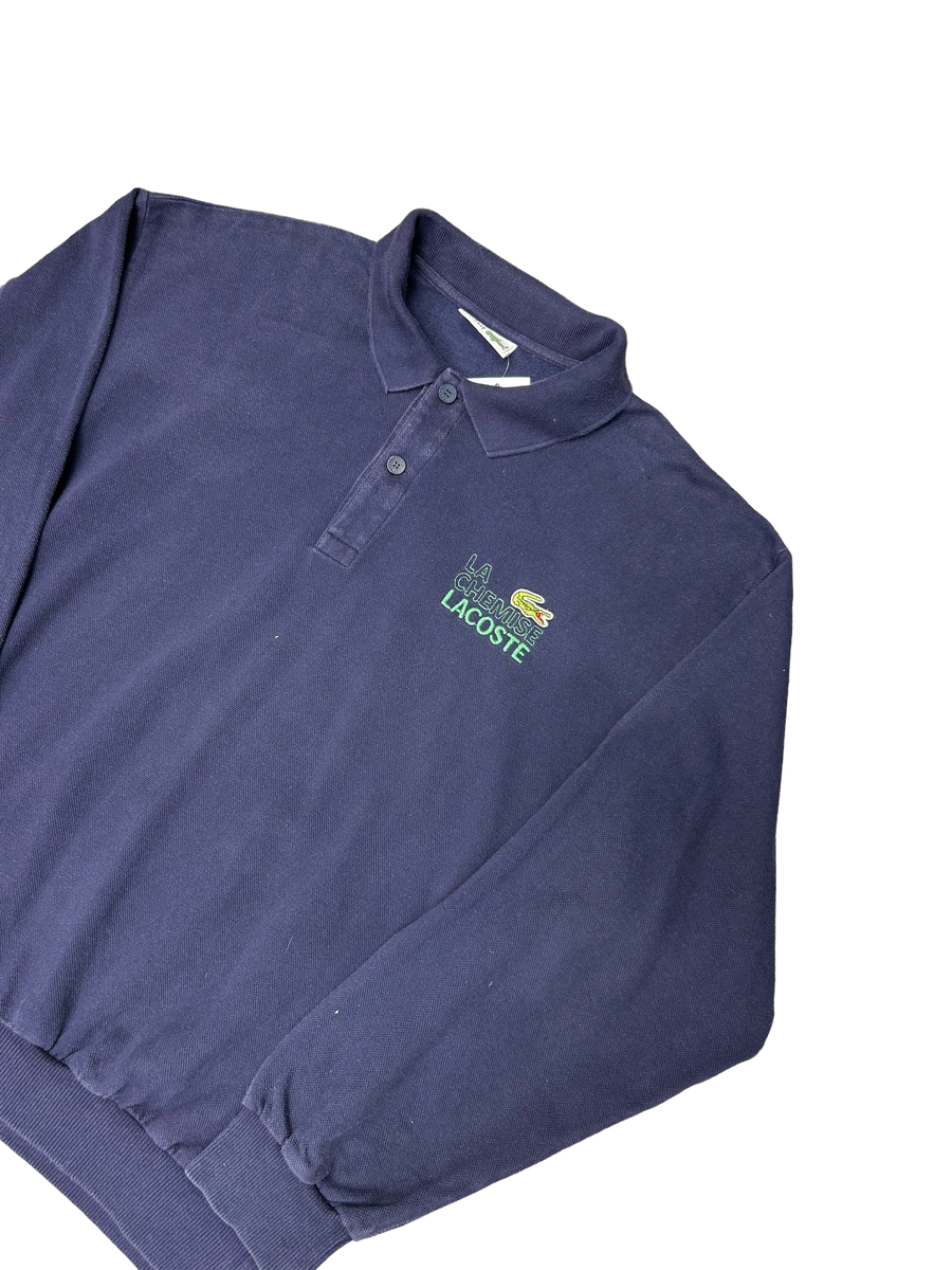 La Chemise Lacoste Button Up Sweathshirt L Groovy Garage