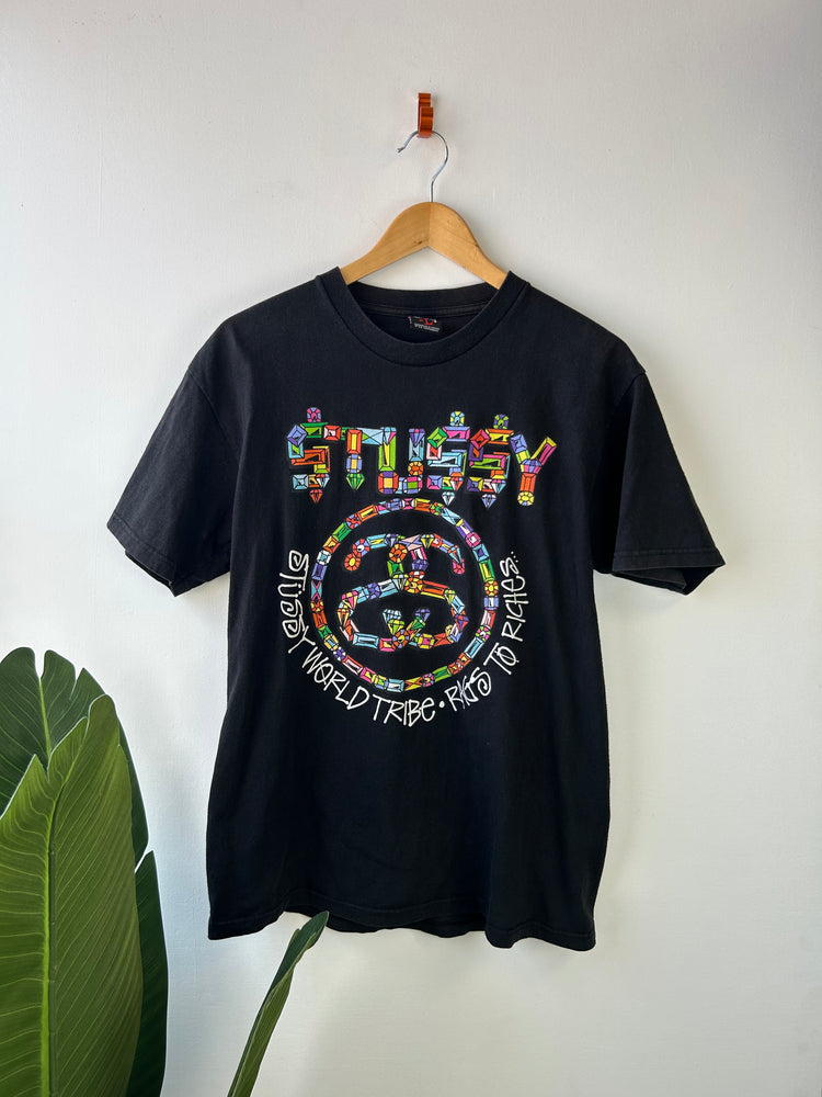 Stussy Vintage Black T Shirt L