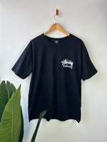 Stussy Amsterdam Black Script T-Shirt L