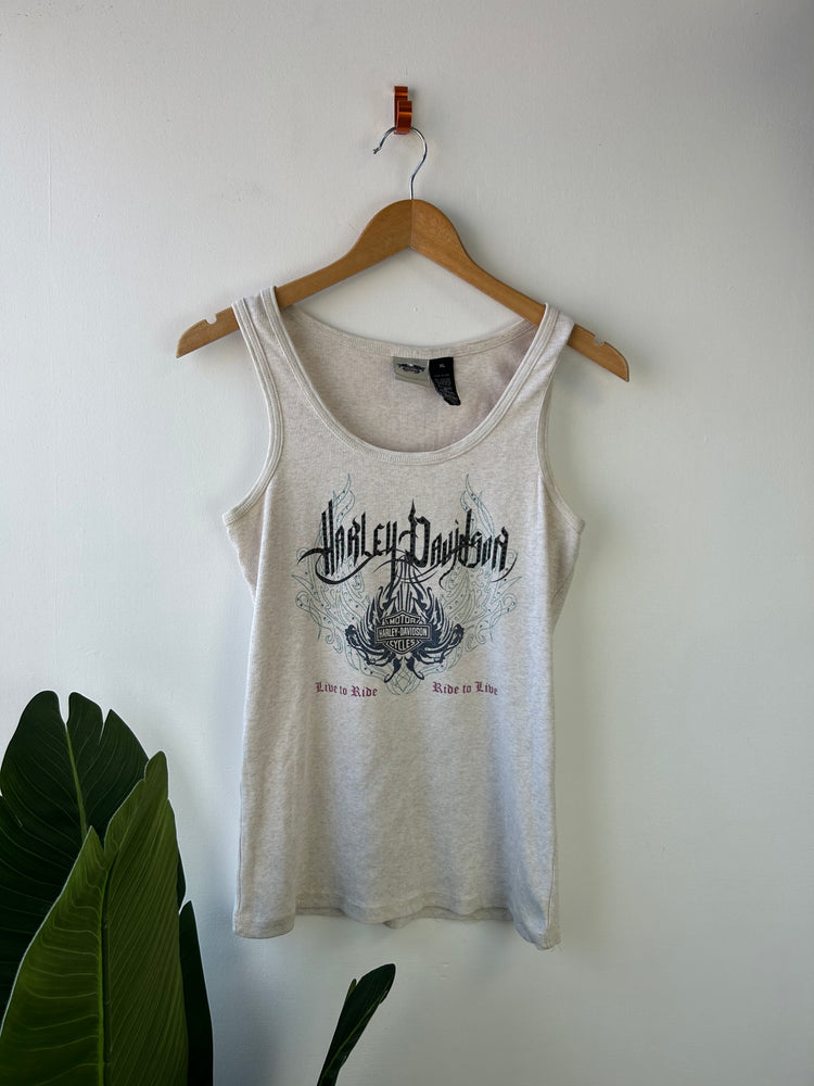 Harley Davidson Ribbed Graphic Tank Top XL