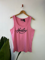 Harley Davidson Pink Rhinestone Tank Top 2XL