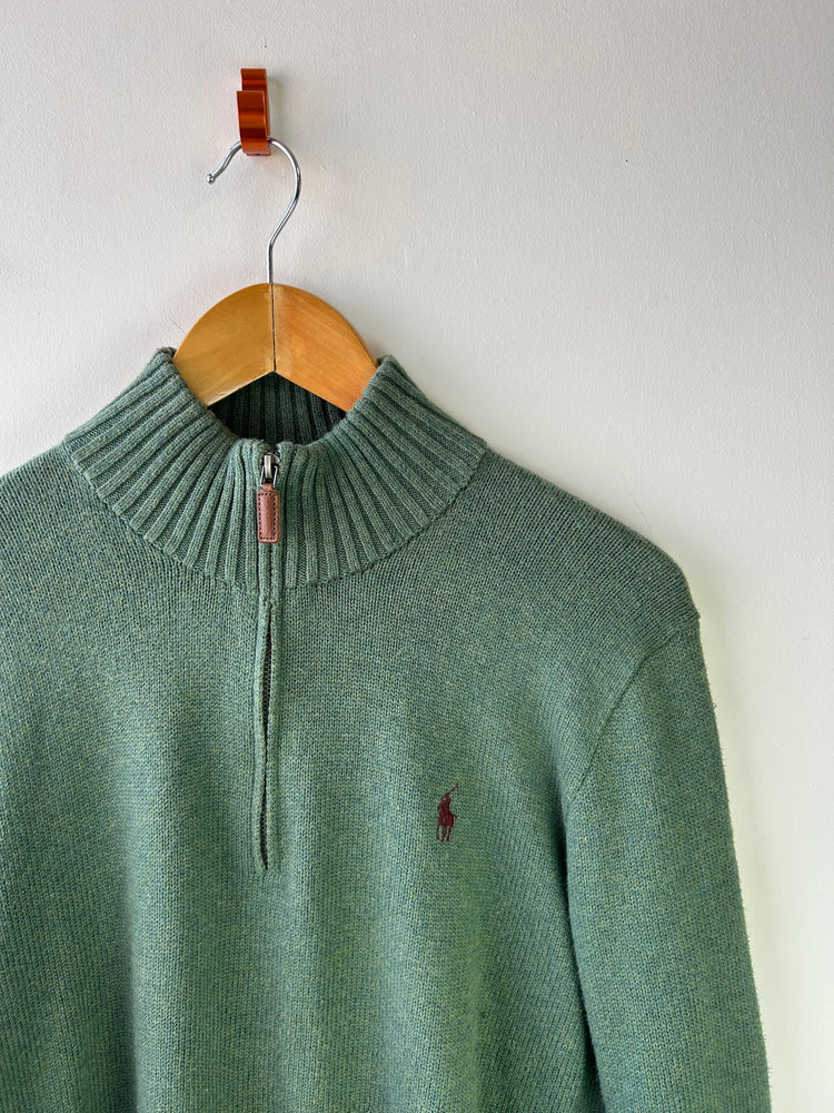 Ralph Lauren Green Quarter Zip M