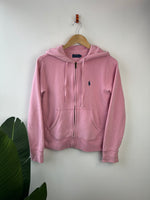 Ralph Lauren Pink Zip Through Hoodie S