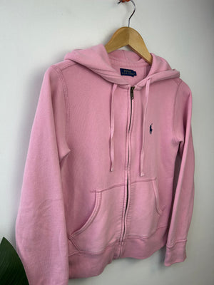 Ralph Lauren Pink Zip Through Hoodie S