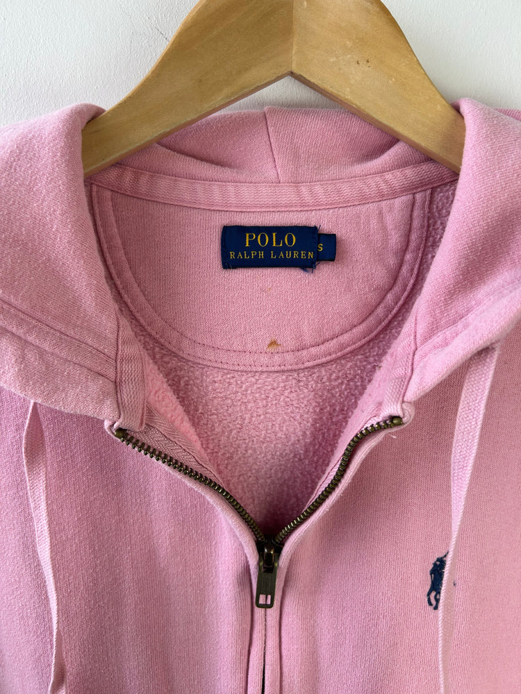 Ralph Lauren Pink Zip Through Hoodie S