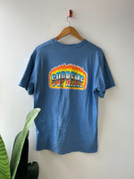 Supreme Blue Flames T-Shirt M