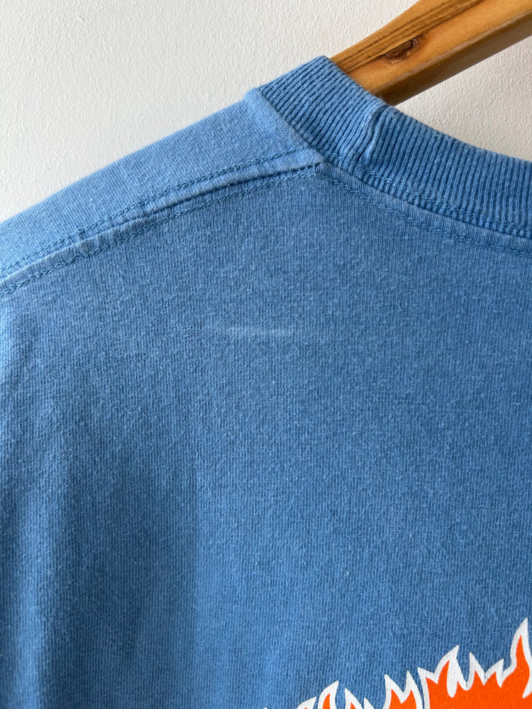 Supreme Blue Flames T-Shirt M