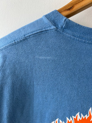 Supreme Blue Flames T-Shirt M