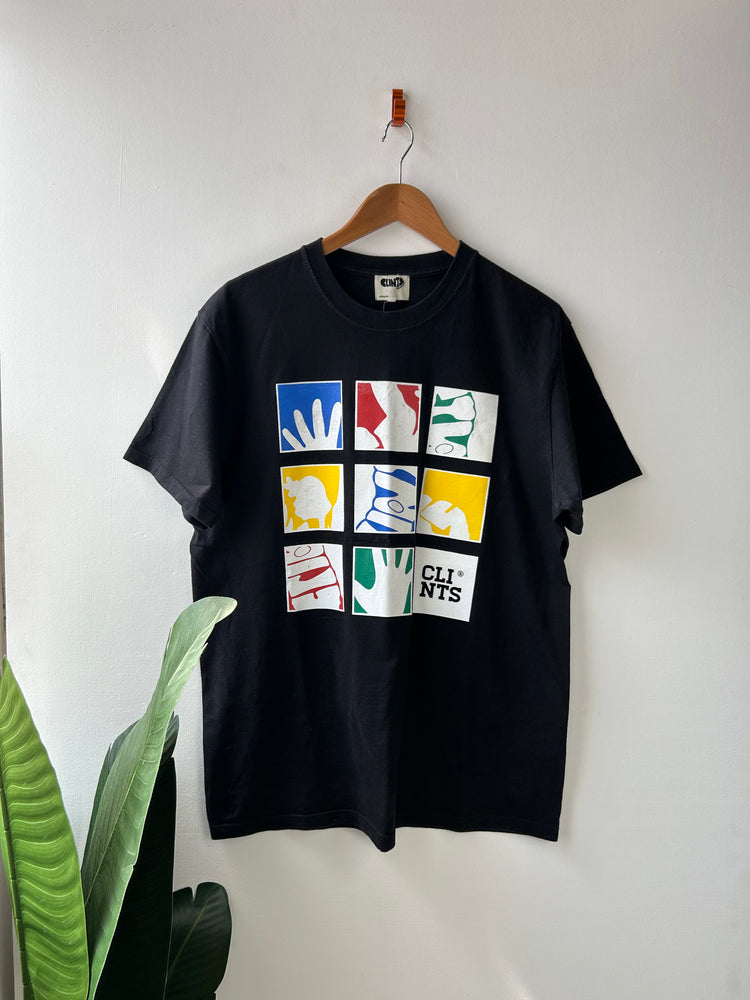 Clints black Colour Block T-shirt L