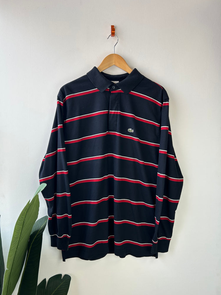 Lacoste Vintage Long Sleeve Polo Shirt XL