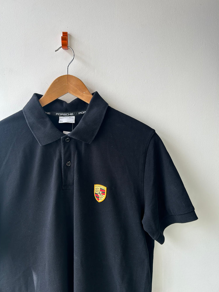Porsche Racing Black Polo Shirt M