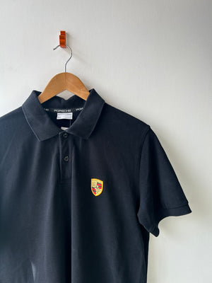 Porsche Racing Black Polo Shirt M