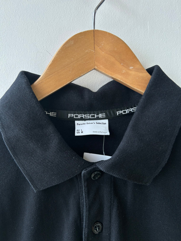 Porsche Racing Black Polo Shirt M