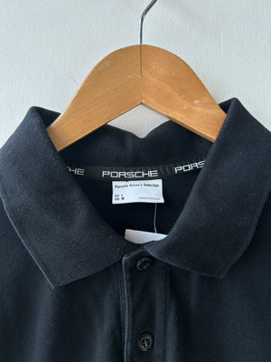 Porsche Racing Black Polo Shirt M