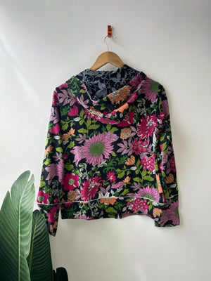 Miss Sixty Floral Zip Through Hoodie L