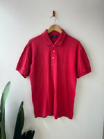 Valentino Jeans Red Polo Shirt L