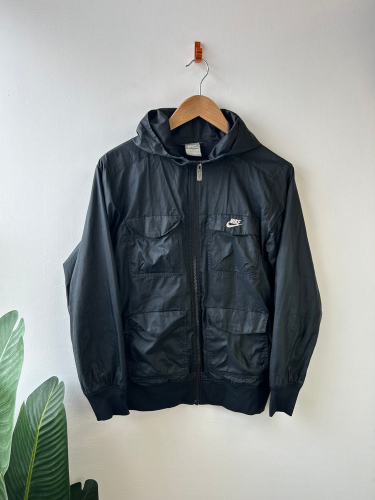 Nike 2000s Black Zip Through Jacket L
