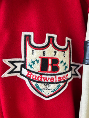 Budweiser Red Vintage Baseball Jacket L