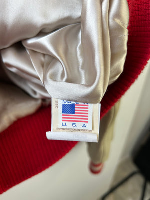 Budweiser Red Vintage Baseball Jacket L