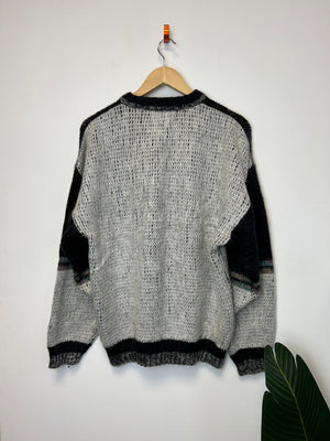 Vintage Knitted Fuzzy Jumper M