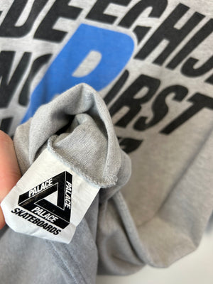 Palace Grey Alphabet Graphic T-Shirt L