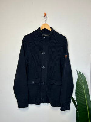 Schott NYC Knitted Button Up XL