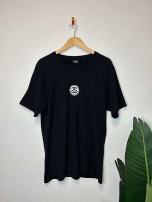 Stussy Emblem Black T Shirt M