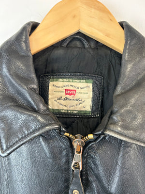 1980's Levis Leather Jacket M