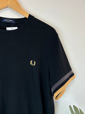 Fred Perry Neil Black T Shirt L