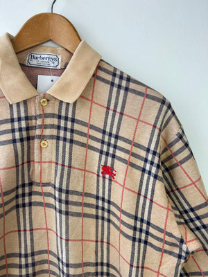 Burberry Vintage Crest Polo Shirt L