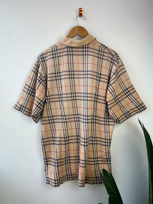Burberry Vintage Crest Polo Shirt L