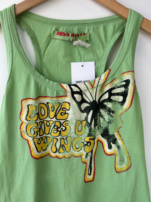 Miss Sixty Slogan Tank Top S