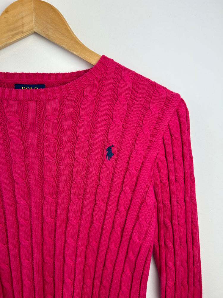 Ralph Lauren Pink Cable Knit Jumper