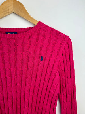 Ralph Lauren Pink Cable Knit Jumper