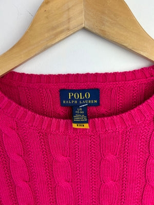 Ralph Lauren Pink Cable Knit Jumper