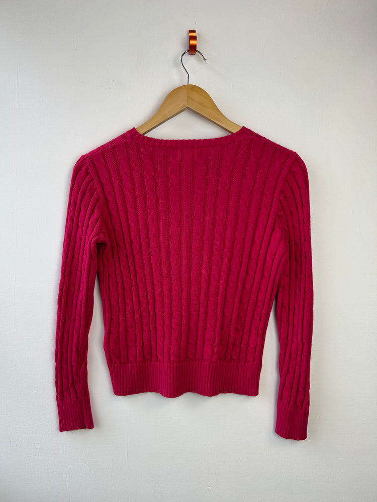 Ralph Lauren Pink Cable Knit Jumper