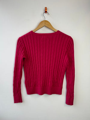 Ralph Lauren Pink Cable Knit Jumper