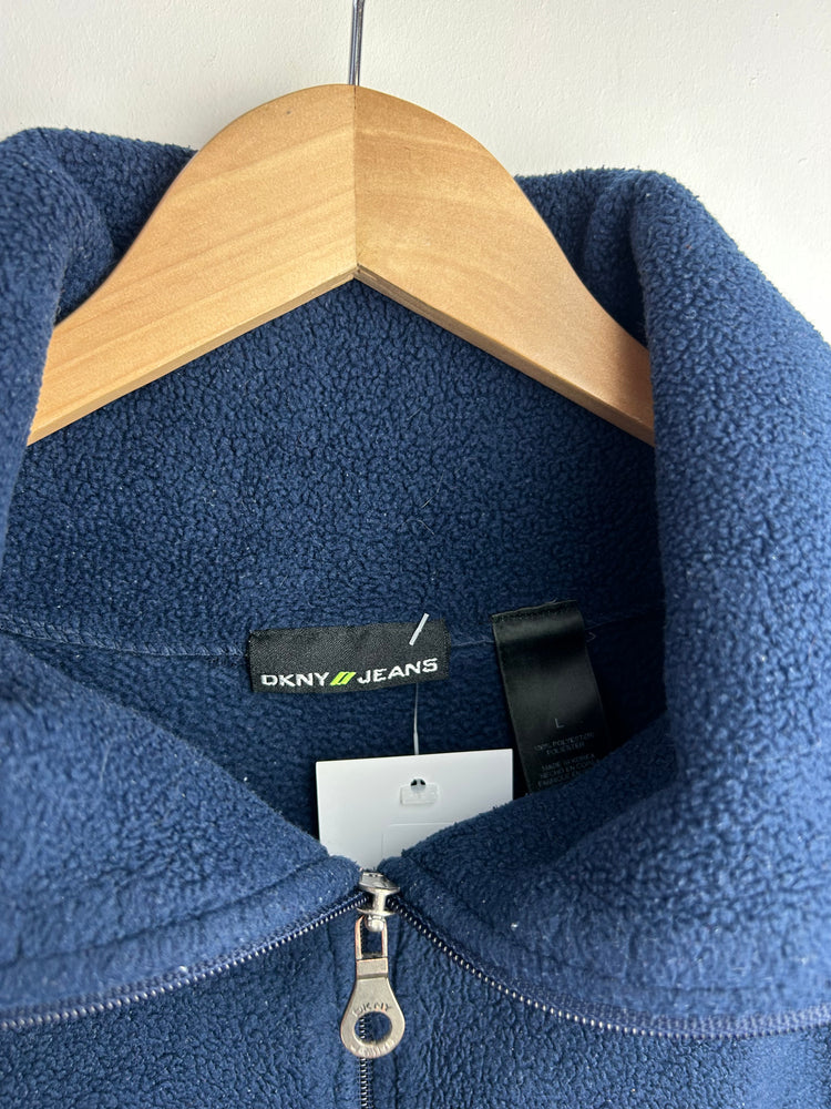 DKNY Jeans y2k Zip Through Fleece