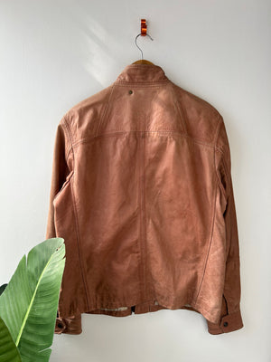 Hugo Boss Vintage Goat Skin Leather Jacket L