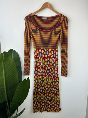 Missoni Vintage Floral Knit Dress