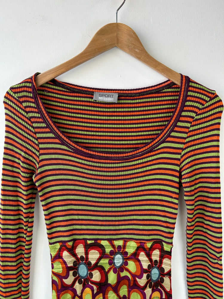 Missoni Vintage Floral Knit Dress