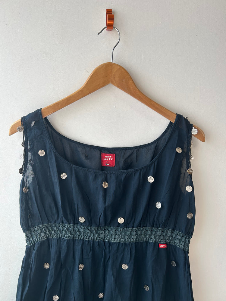 Miss Sixty Black Medallion Top L