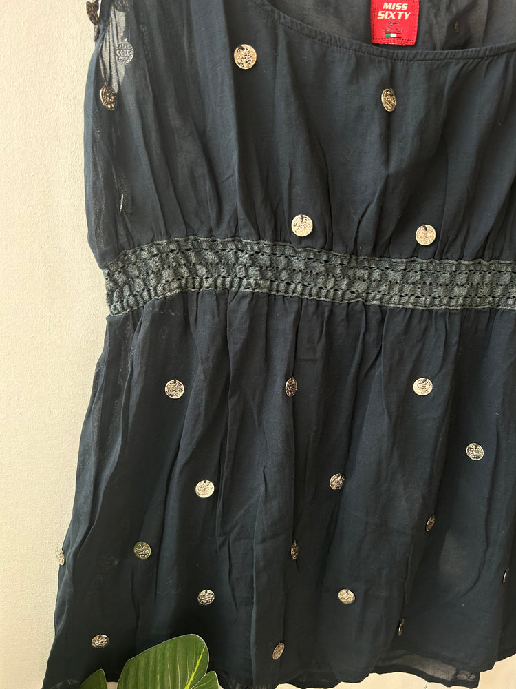 Miss Sixty Black Medallion Top L