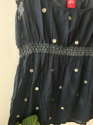 Miss Sixty Black Medallion Top L