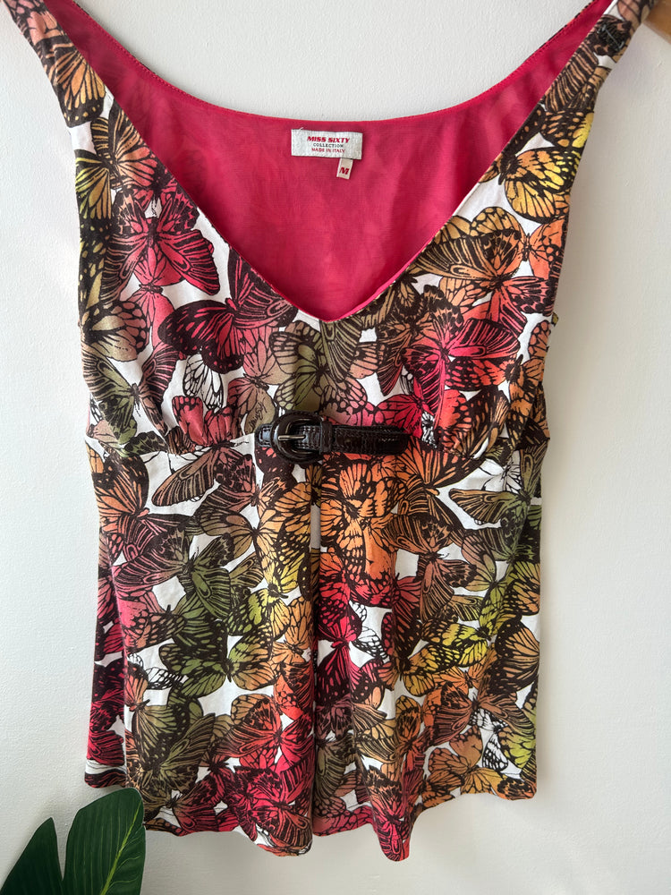 Miss Sixty Butterfly Cami Top M