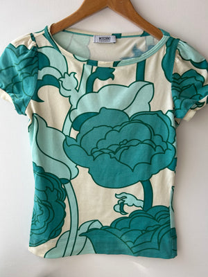 Moschino Abstract Floral Baby Tee XS
