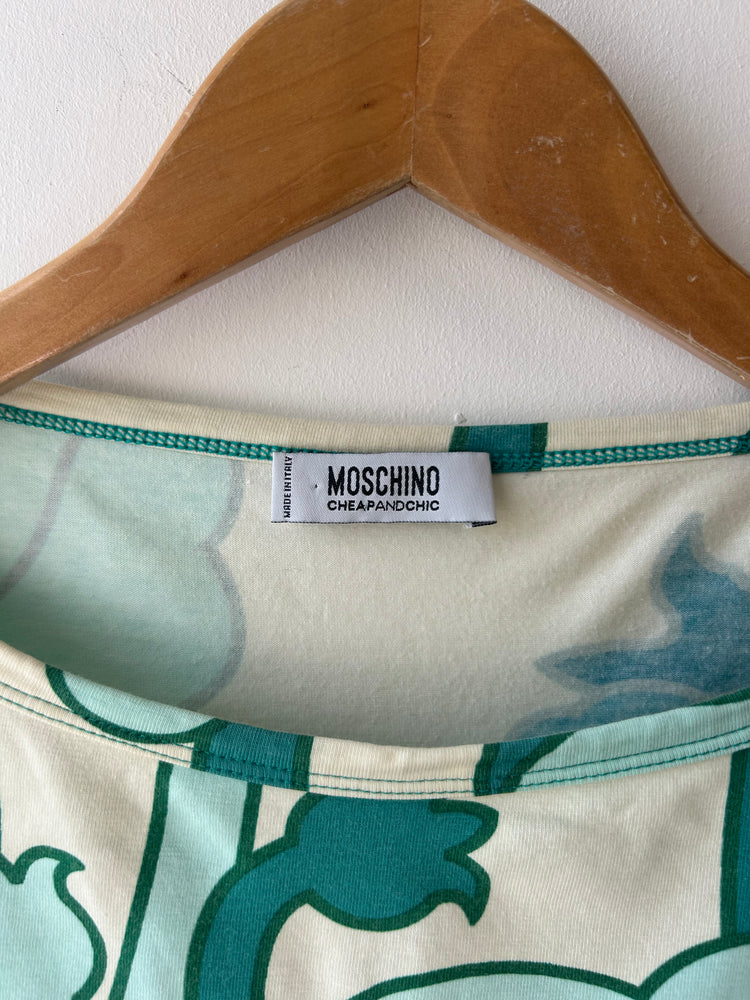 Moschino Abstract Floral Baby Tee XS