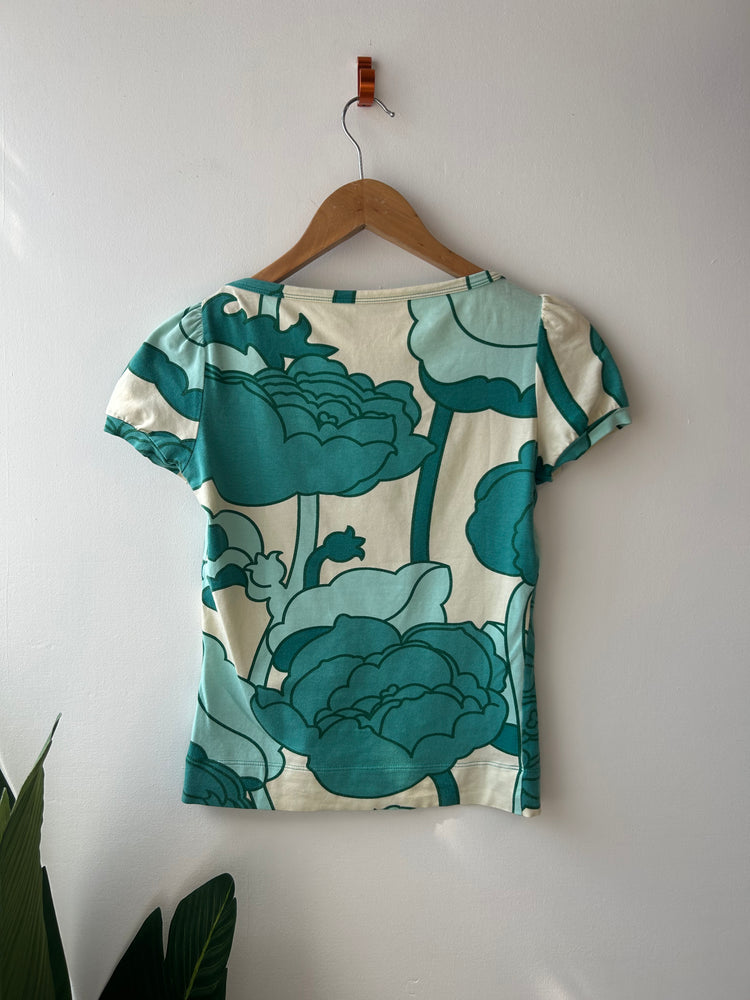 Moschino Abstract Floral Baby Tee XS