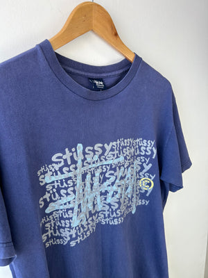 Stussy Vintage Navy T Shirt M